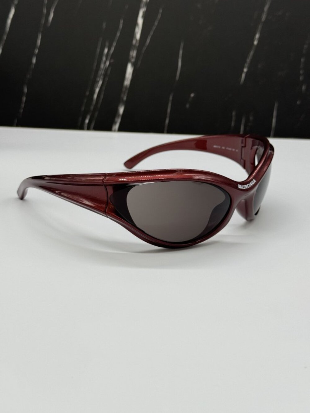 NEW BALENCIAGA BB0317S 002 BURGUNDY UNISEX SUNGLASSES BALENCIAGA EYEWEAR - Picture 6 of 10